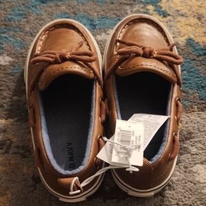 Toddler Boy Size Ten Brown Boat Shoes